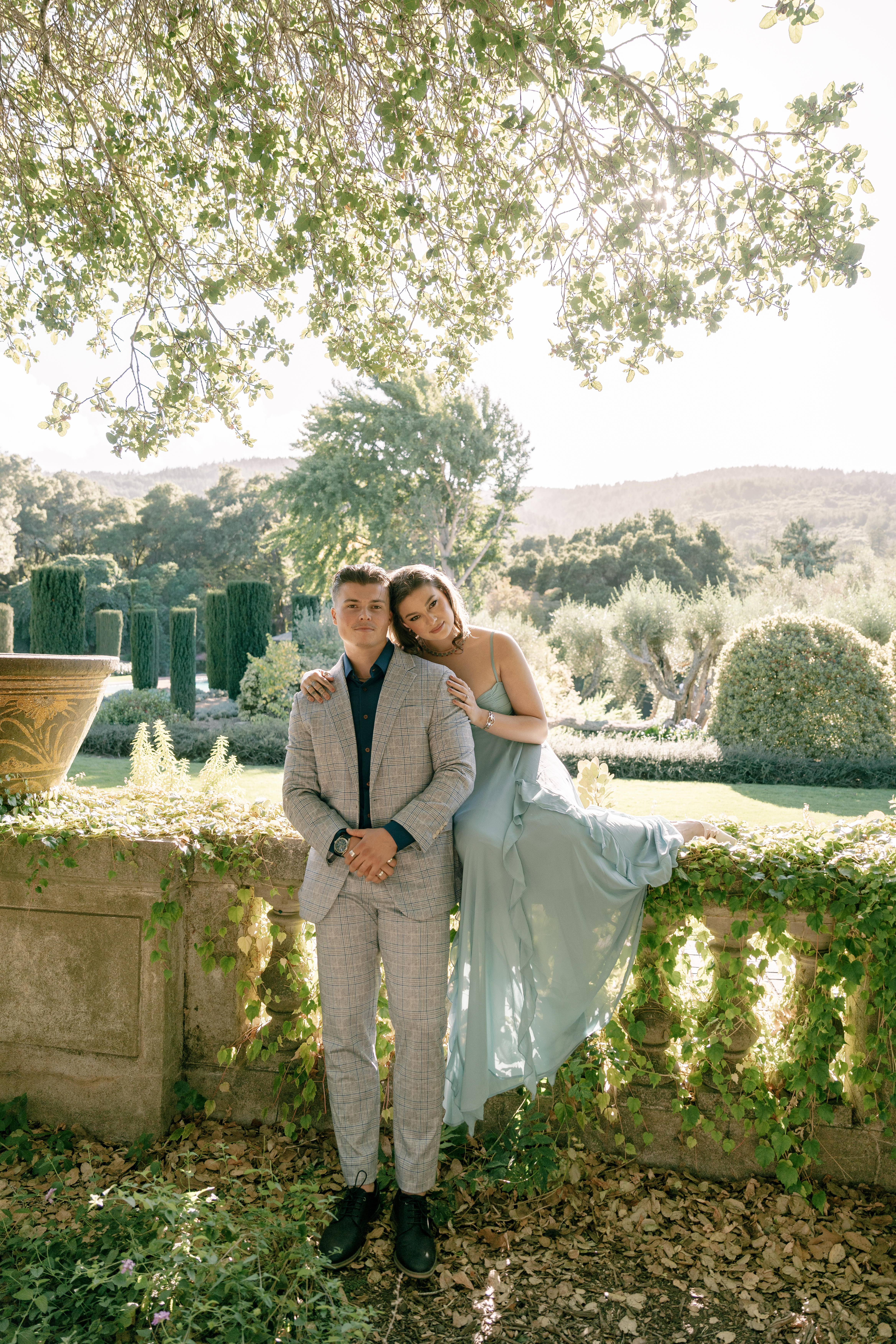 Logan and his wife outdoors